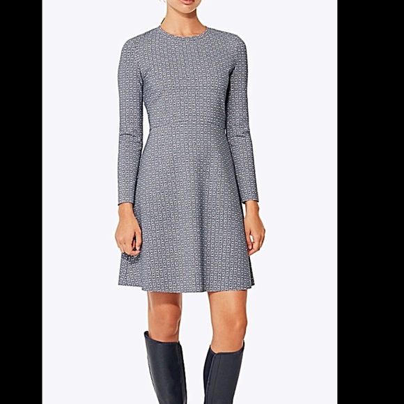 Tory Burch Dresses & Skirts - Tory Burch Corinne navy print A line dress Small